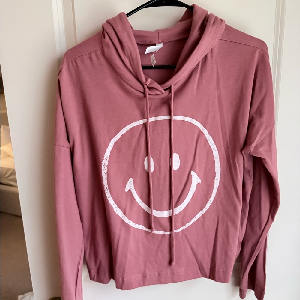 Muave Cropped Shirt Hoodie